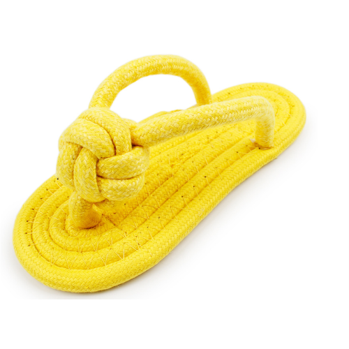 Christmas Candy Color Cotton Rope Slippers Dog Toy